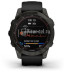 Умные часы Garmin Fenix 7 Sapphire Solar, Титановый черный с черным ремешком